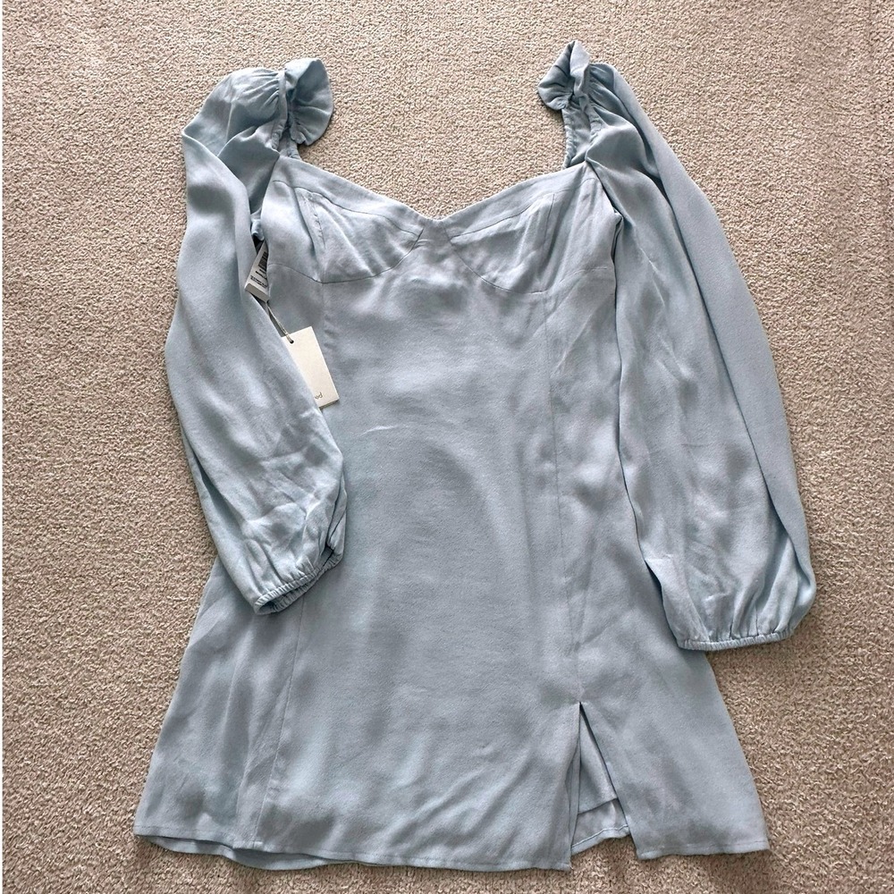 NWT Aritzia Wilfred Novella Dress size 12 in Heatwave Blue
